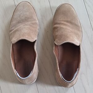 John Varvatos Men's Suede Loafers in Light Brown